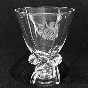 Steuben Spiral Art Glass Vase For Hershey’s 100 Anniversary Baby Bean Etching